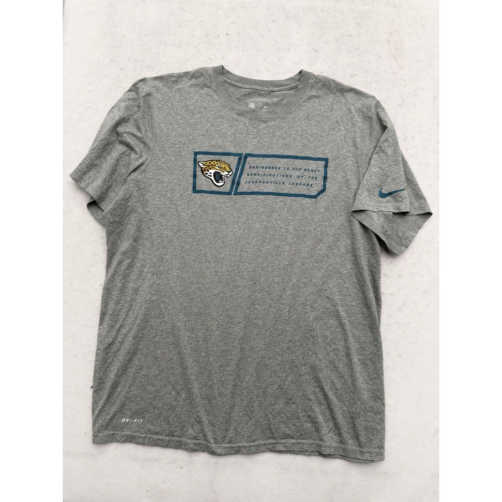 Jacksonville Jaguars Nike On Field Shirt Men's XL Team Issued Dri-Fit Gray‎